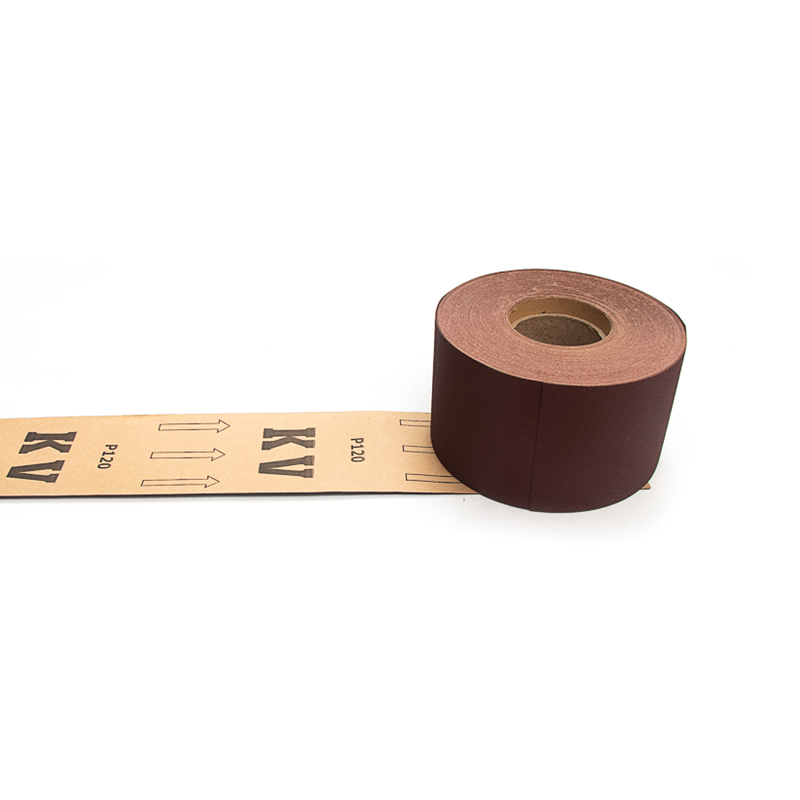 Alumina sandpaper rolls for woodworking