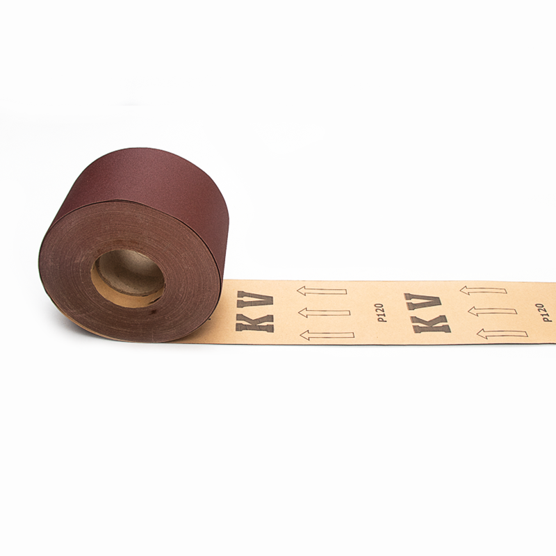 Alumina sandpaper rolls for woodworking