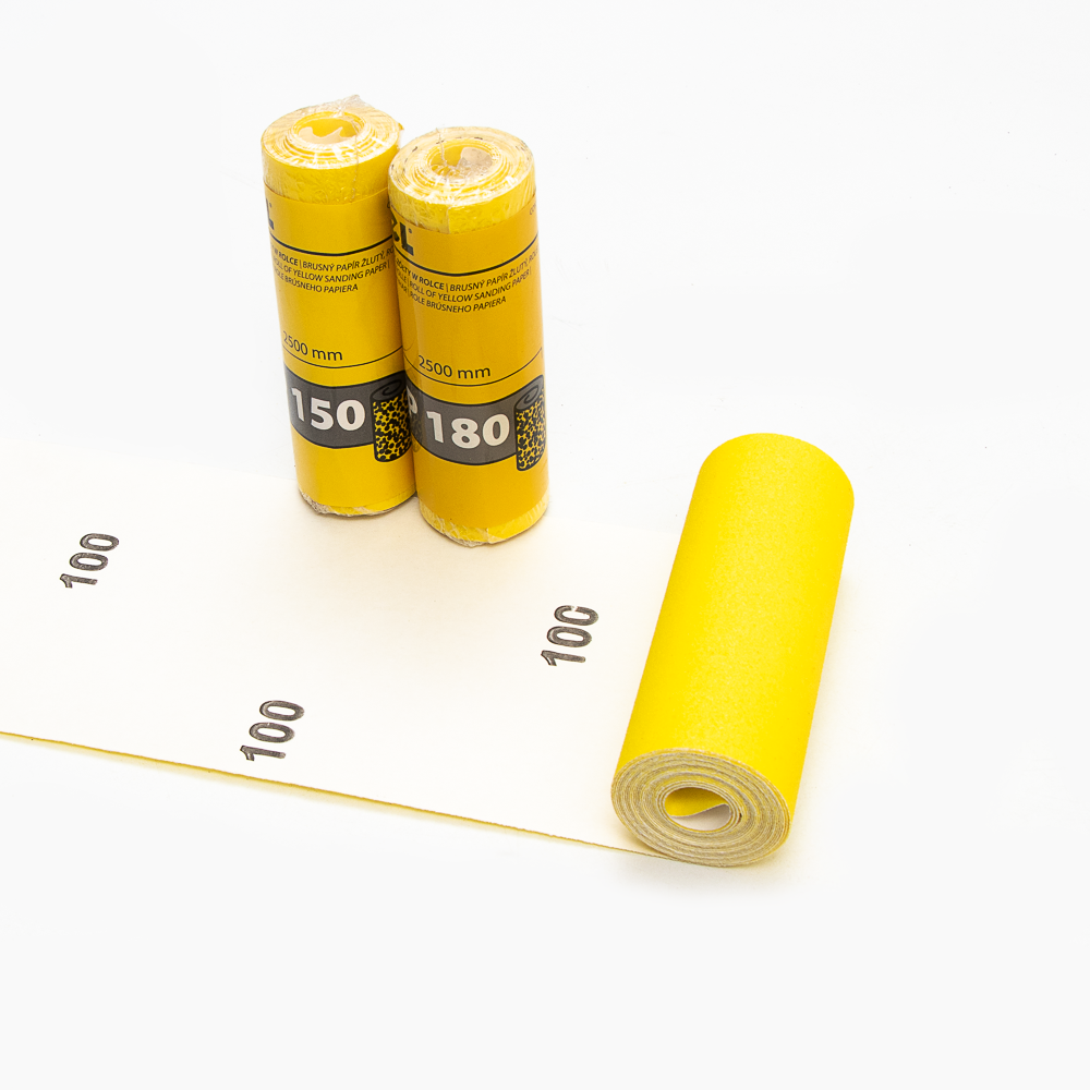 Yellow alumina latex waterproof sandpaper roll