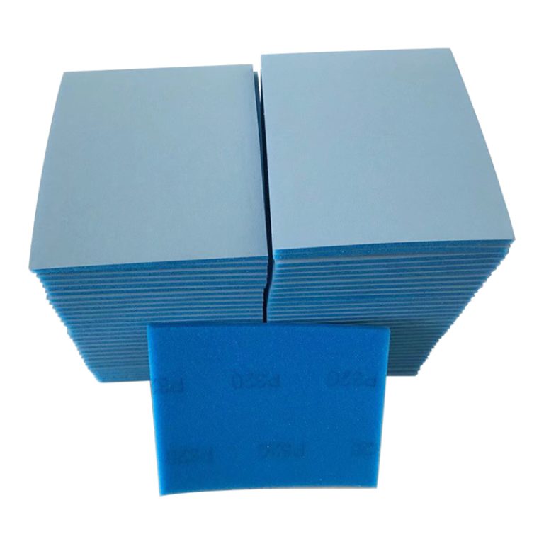 Using specialshaped surface sanding sponge