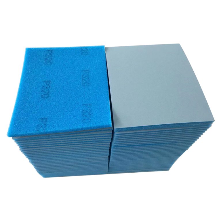 Using specialshaped surface sanding sponge